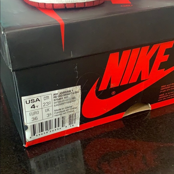 Sold! Chicago Air Jordan 1 4Y/ 5.5women - Picture 5 of 7